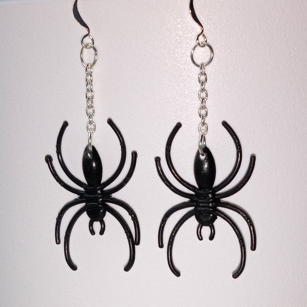 Handmade Creepy Spider Earrings